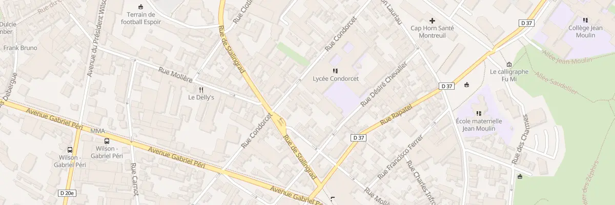 Plan du 25 Rue Condorcet à Montreuil