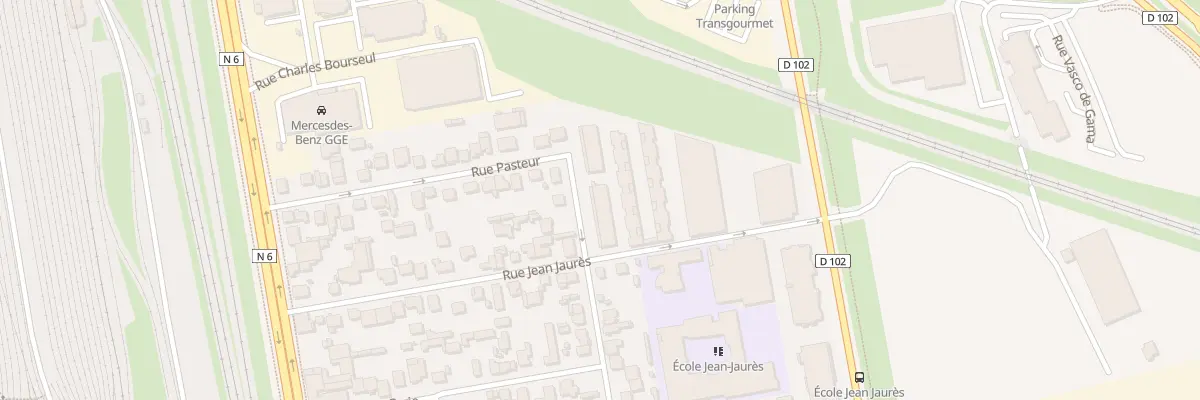 Plan du 100 Rue Parmentier à Valenton