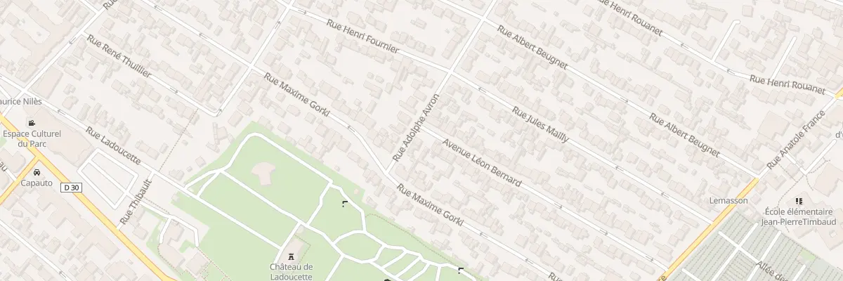 Plan du 8 Rue Adolphe Avron à Drancy
