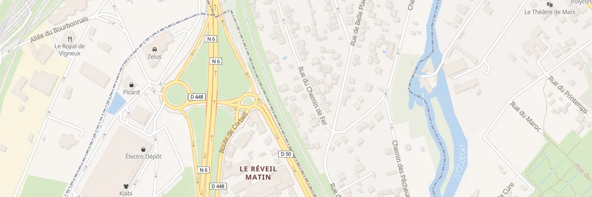 Plan du 82B Rue du Chemin de Fer à Villeneuve-Saint-Georges