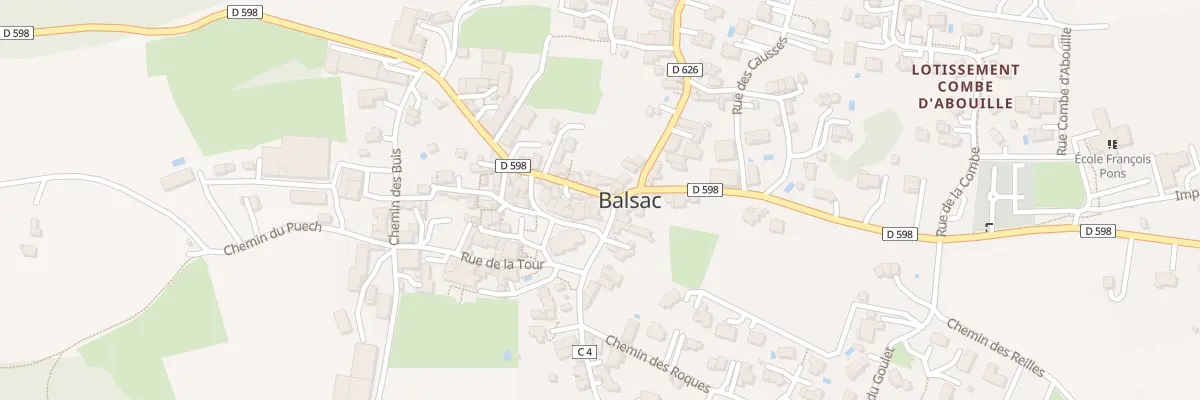 Plan du 17 Rue du Vallon à Druelle Balsac