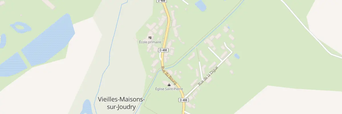 Plan du 25 Rue du Bourg à Vieilles-Maisons-sur-Joudry