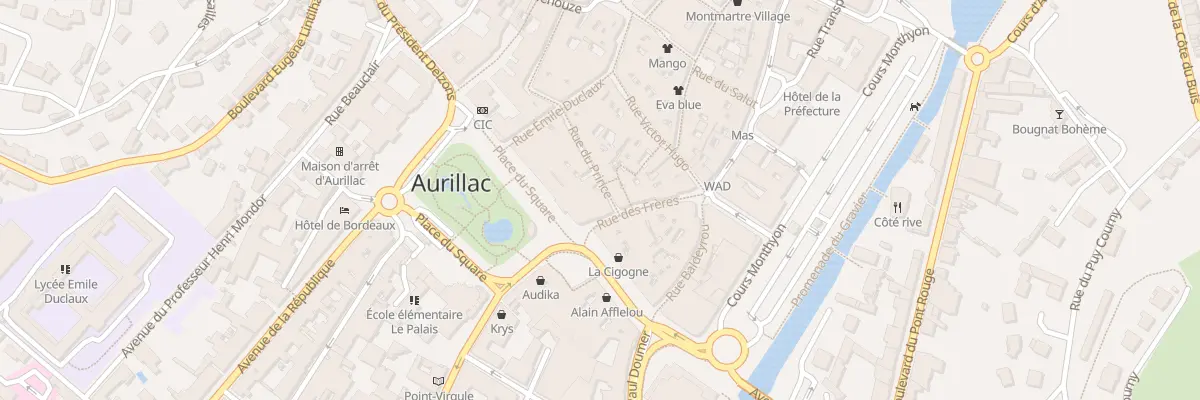Plan du 20 Rue du Prince à Aurillac