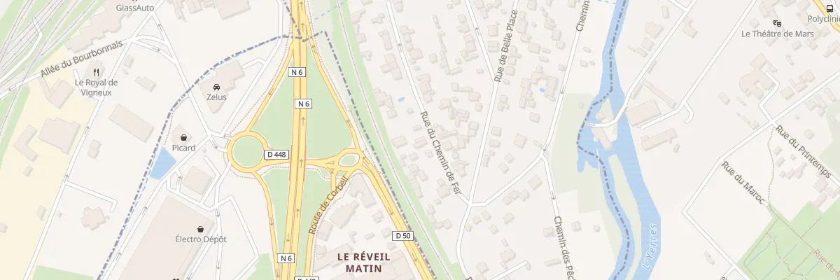 Plan du 80B Rue du Chemin de Fer à Villeneuve-Saint-Georges