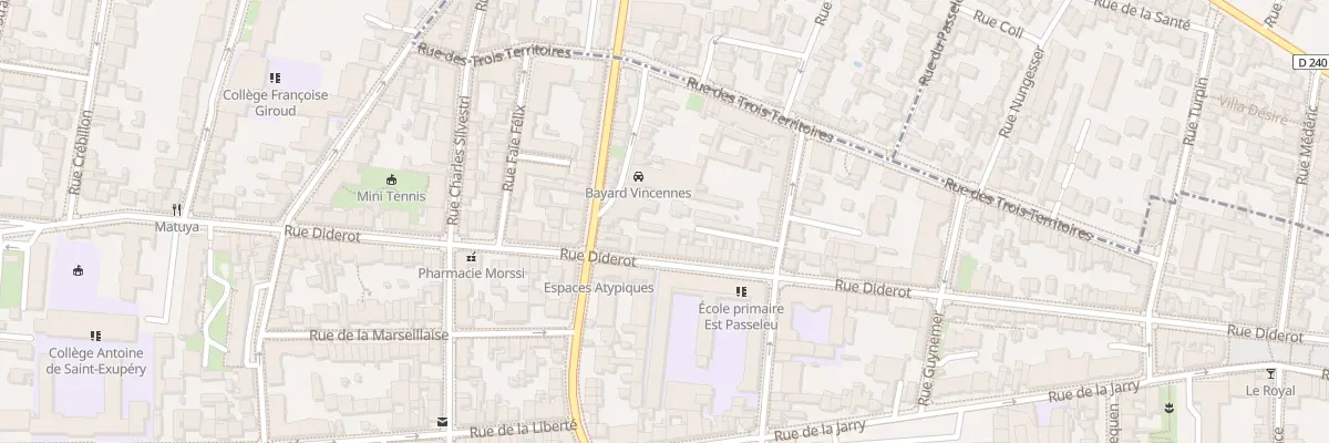 Plan du 97 Rue Diderot à Vincennes