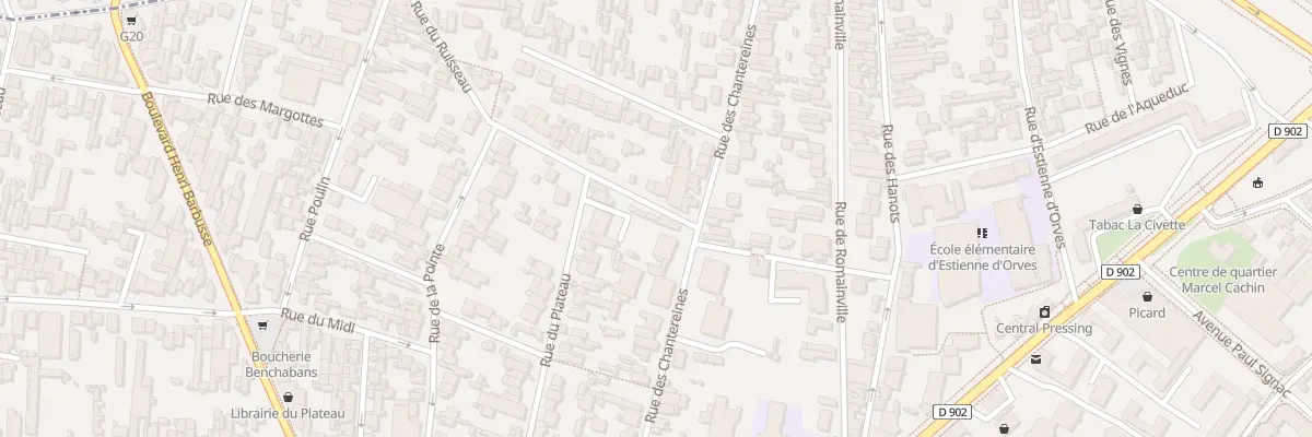 Plan du 3 Rue du Ruisseau à Montreuil