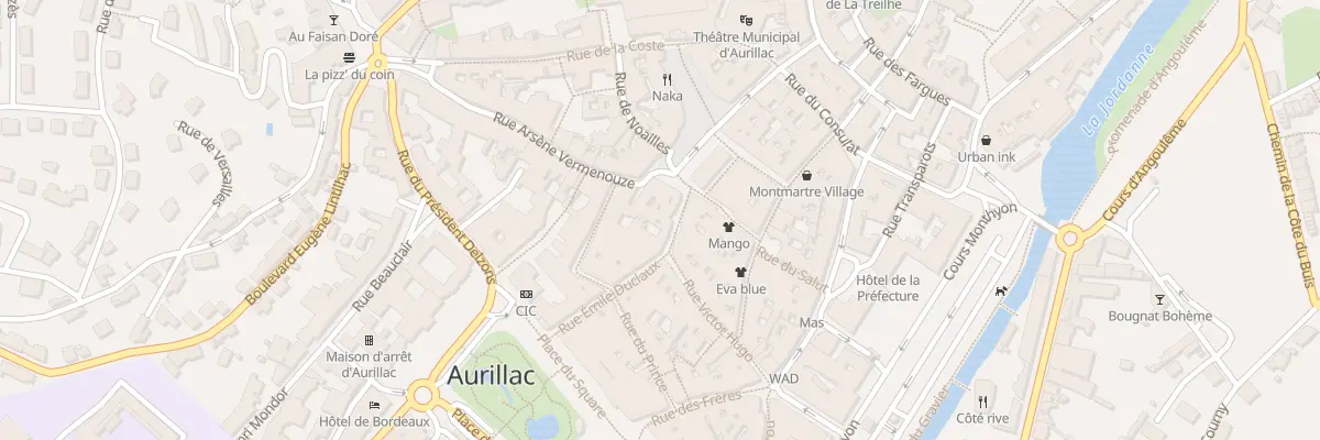 Plan du 3 Rue Arsène Vermenouze à Aurillac