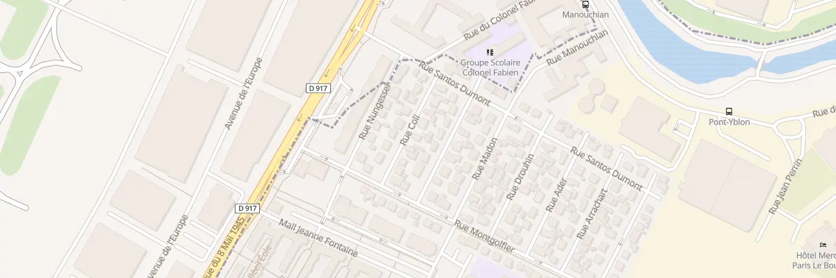 Plan du 6 Rue Coli au Blanc-Mesnil