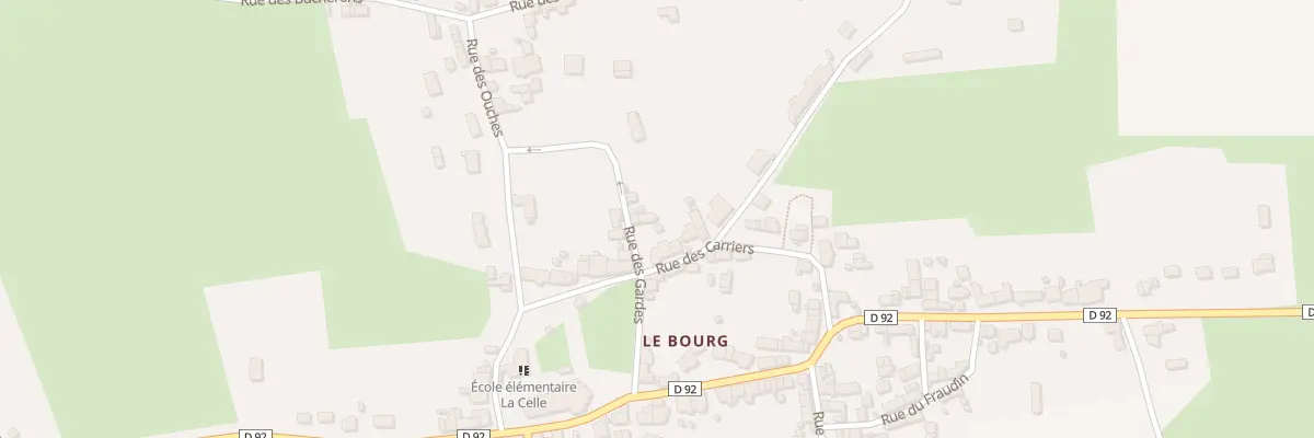 Plan du 8 Rue des Gardes à La Celle