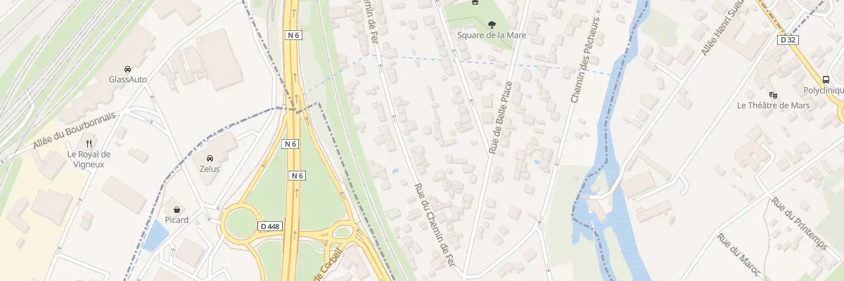 Plan du 57B Rue du Chemin de Fer à Villeneuve-Saint-Georges