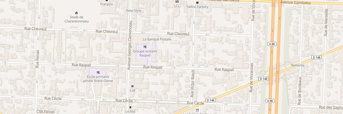 Plan du 75 Rue Raspail à Maisons-Alfort