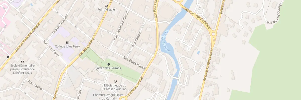 Plan du 25 Rue Jean-Baptiste Rames à Aurillac