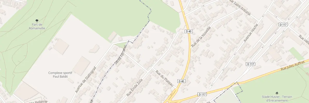 Plan du 28 Rue Emile Zola à Noisy-le-Sec