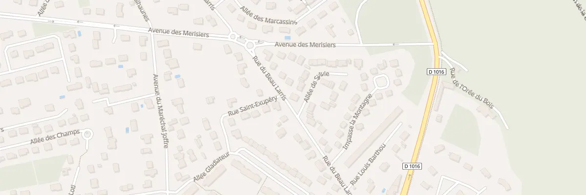 Plan du 9014 Rue du Beau Larris à Lamorlaye