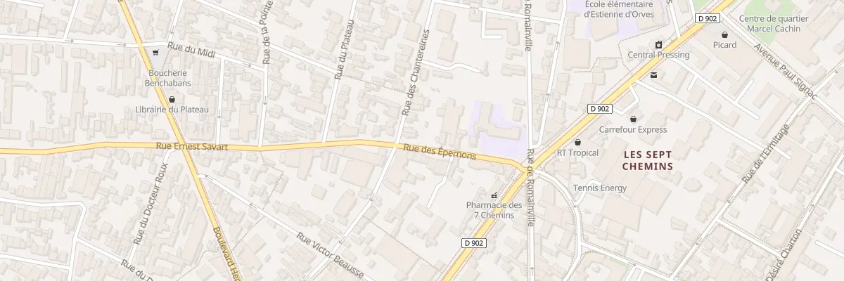 Plan du 20 Rue des Epernons à Montreuil