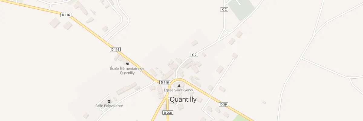 Plan du 7 Rte d’Acheres à Quantilly