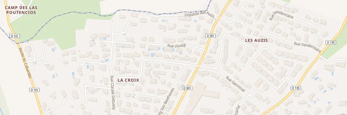 Plan du 8 Rue Jean Sebastien Bach à Trèbes