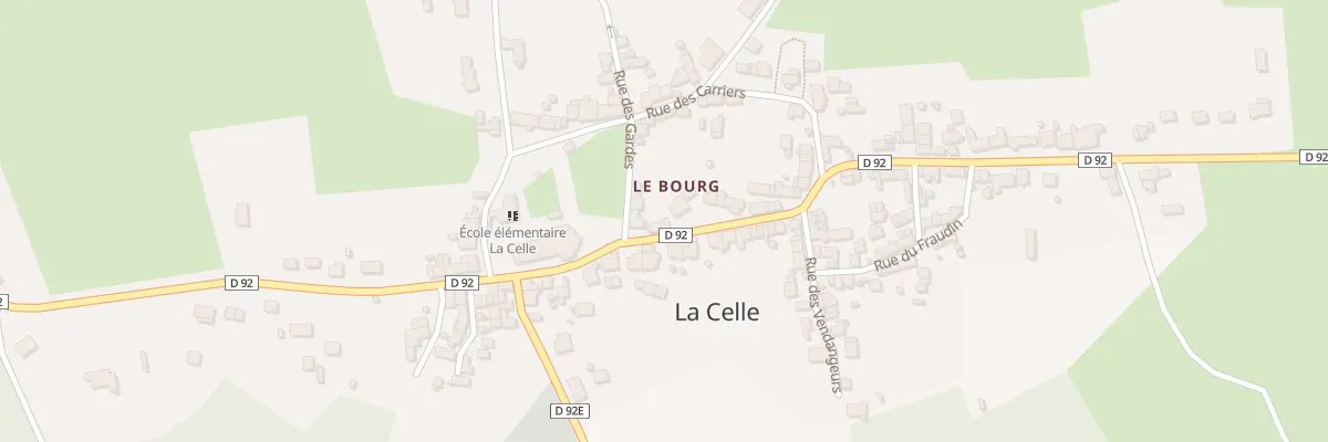 Plan du 1 Rue des Pélerins à La Celle