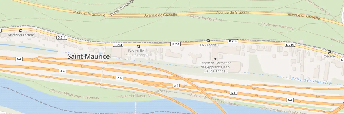 Plan du 144 Rue du Maréchal Leclerc à Saint-Maurice