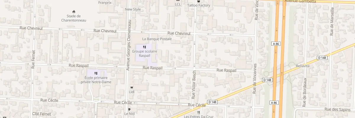 Plan du 77 Rue Raspail à Maisons-Alfort