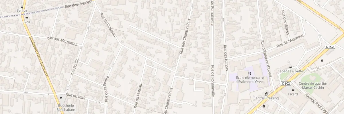Plan du 2 Rue du Ruisseau à Montreuil