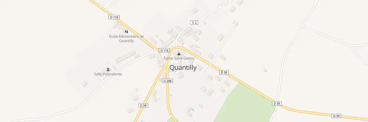 Plan du 2 Pl de l’Eglise à Quantilly