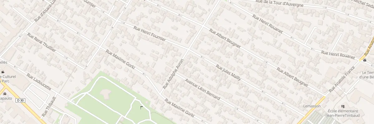 Plan du 16 Rue Adolphe Avron à Drancy
