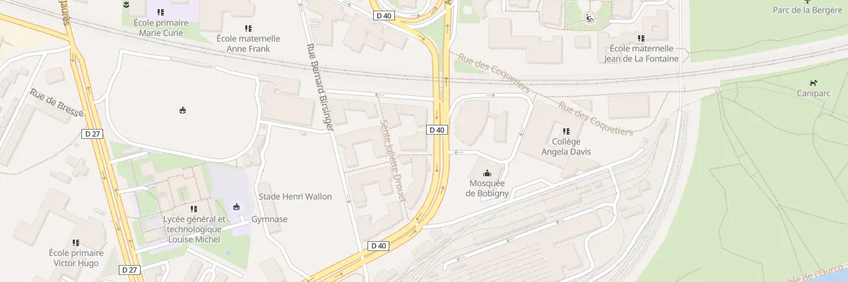 Plan du 2 Rue Claude Levi-strauss à Bobigny