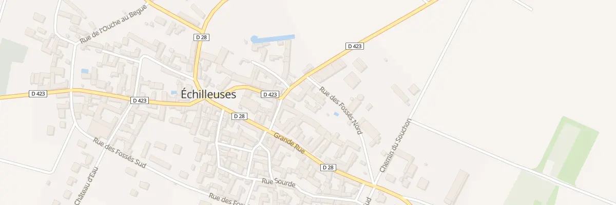Plan du 4 Rue de la Porte du Chateau à Échilleuses
