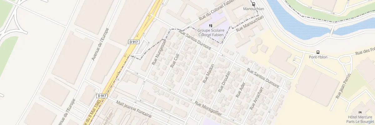 Plan du 7 Rue du Gen Ferie au Blanc-Mesnil