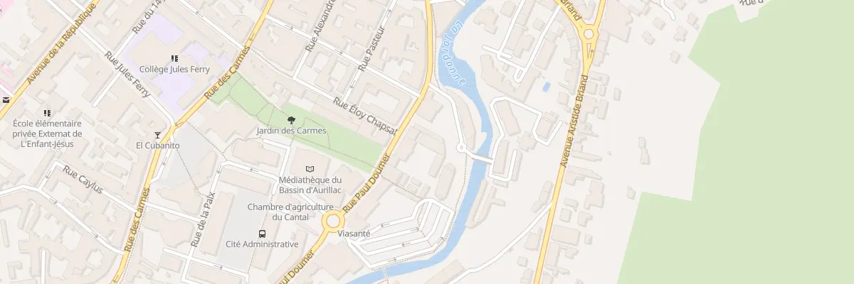 Plan du 17 Rue Paul Doumer à Aurillac
