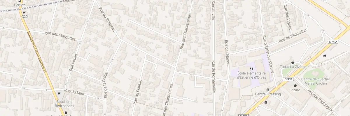 Plan du 43 Rue des Chantereines à Montreuil
