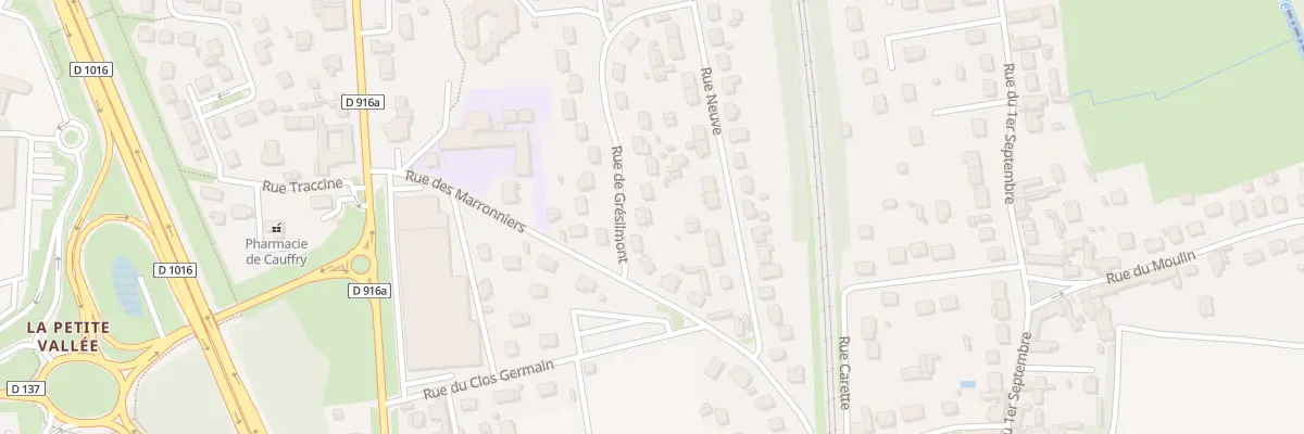 Plan du 6 Rue de Grésilmont à Cauffry