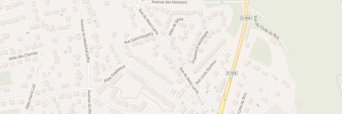 Plan du 9005 Rue du Beau Larris à Lamorlaye