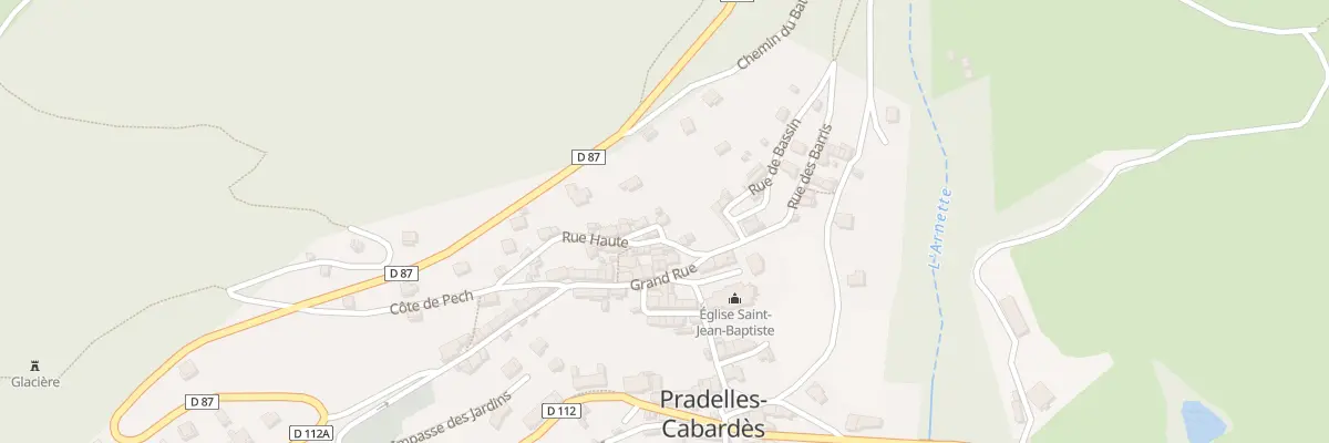 Plan du 4 Rue Haute à Pradelles-Cabardès