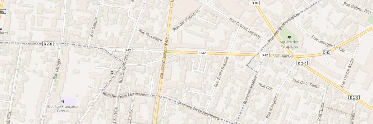Plan du 70 Rue de la Solidarité à Montreuil