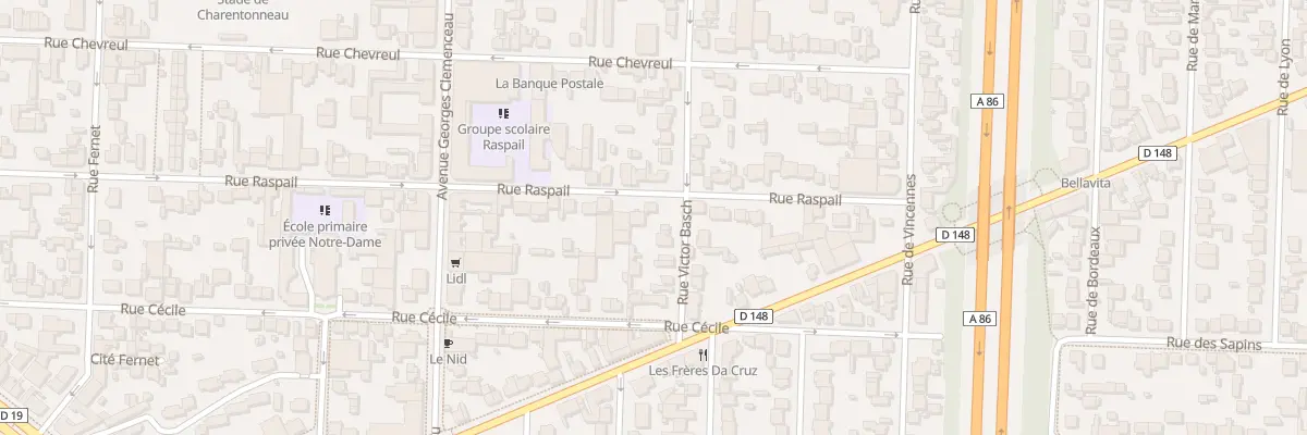 Plan du 86 Rue Raspail à Maisons-Alfort