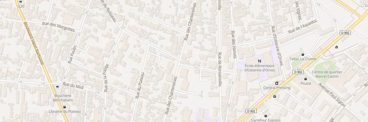 Plan du 36 Rue des Chantereines à Montreuil