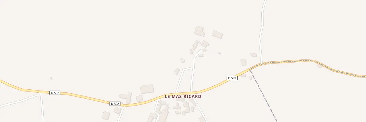 Plan du 5033 Le Mas Ricard à Meljac