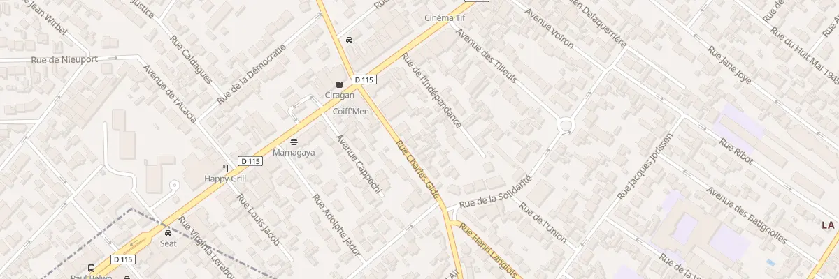 Plan du 109 Rue Charles Gide à Drancy