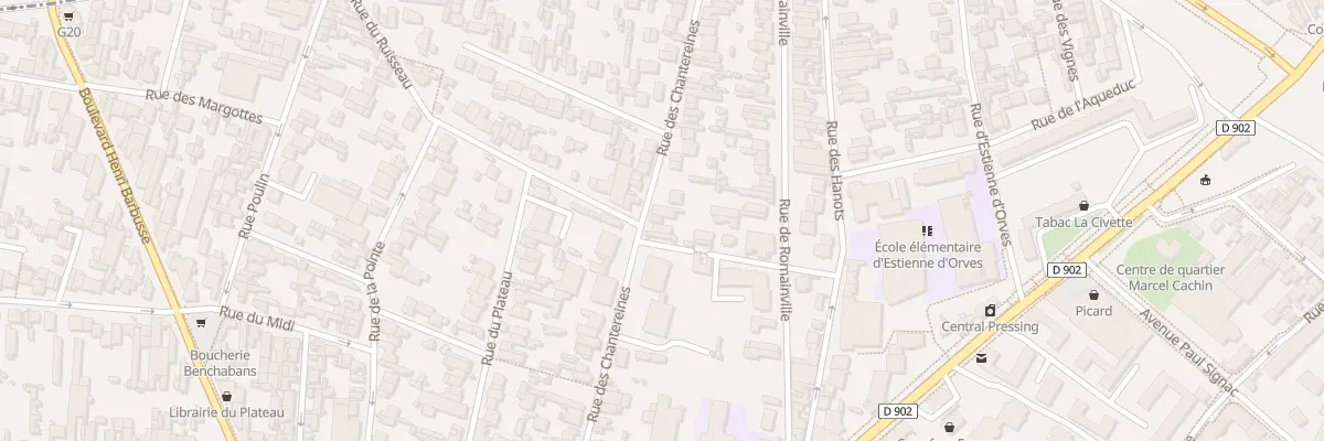 Plan du 38 Rue des Chantereines à Montreuil