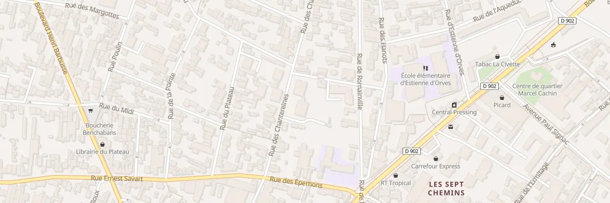 Plan du 16 Rue des Chantereines à Montreuil