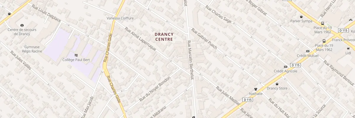 Plan du 10 Rue Aime Laperruque à Drancy
