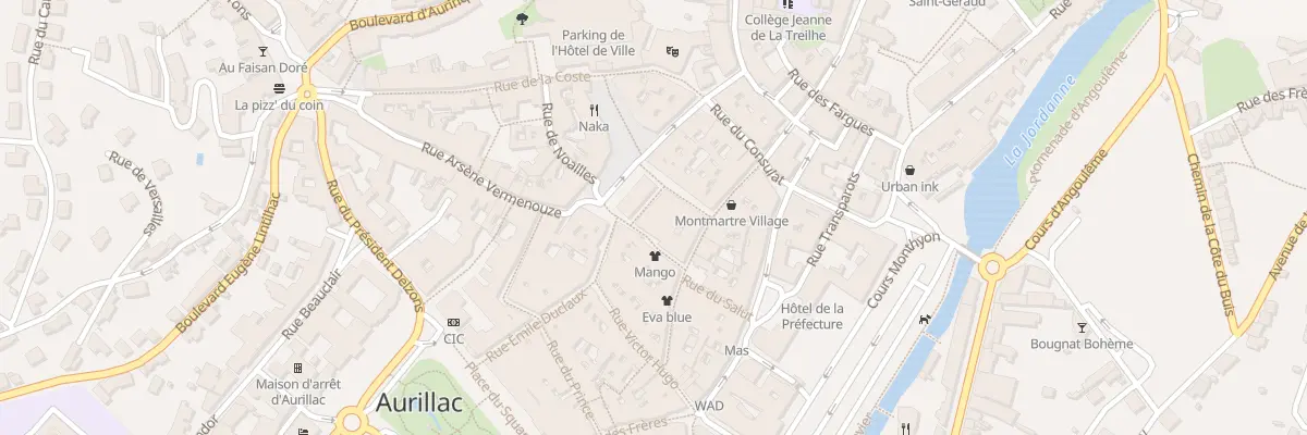 Plan du 5 Rue des Orfevres à Aurillac