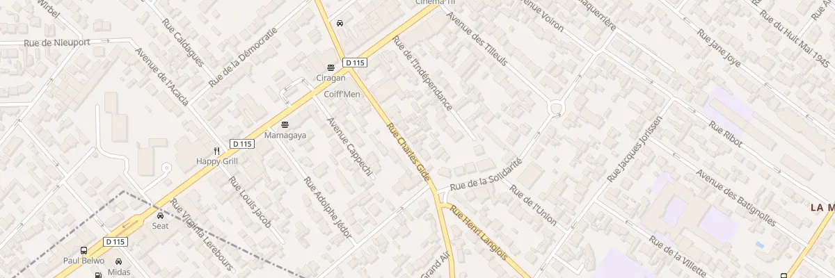 Plan du 113 Rue Charles Gide à Drancy