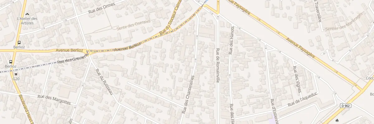 Plan du 75 Rue des Chantereines à Montreuil