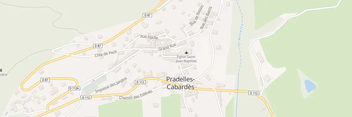 Plan du 6 Vc La Cote à Pradelles-Cabardès