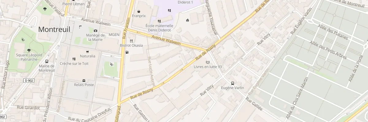 Plan du 25 Rue de Rosny à Montreuil