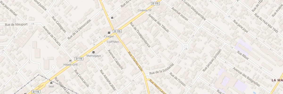 Plan du 16 Rue De L’Independance à Drancy