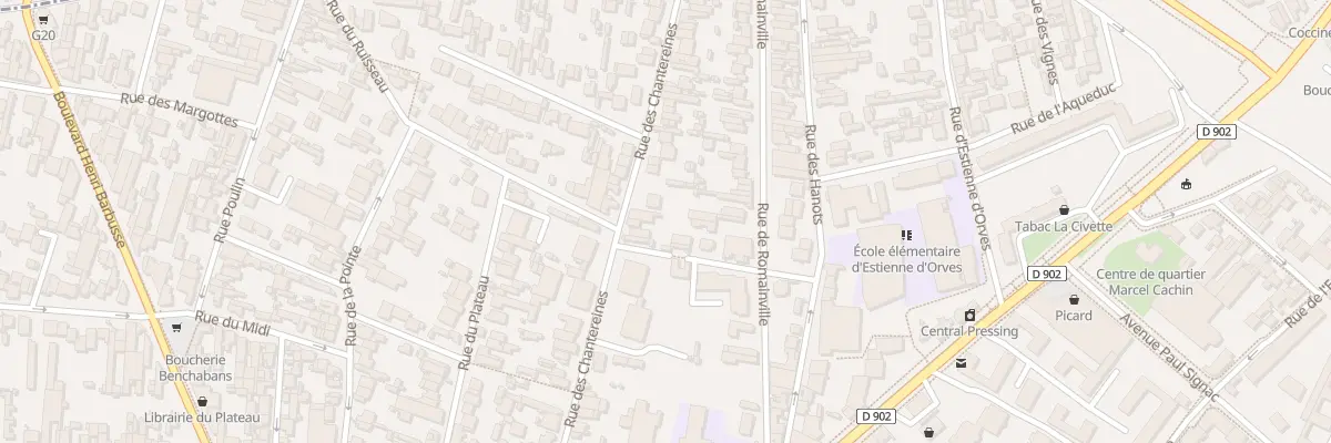 Plan du 40 Rue des Chantereines à Montreuil